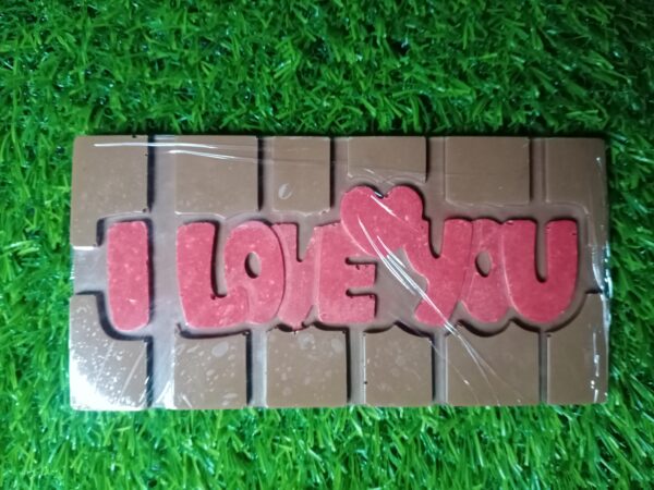 I LOVE YOU Printed Milk Chocolate