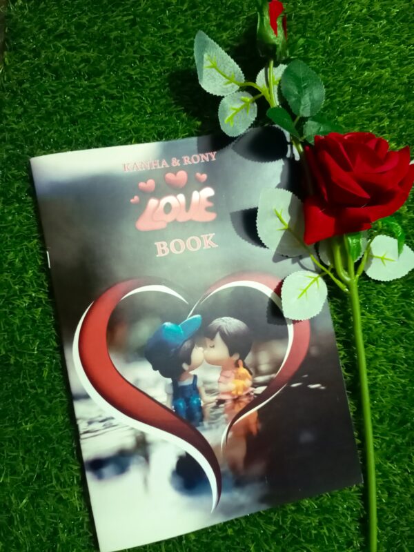 Love Book & Artificial Rose